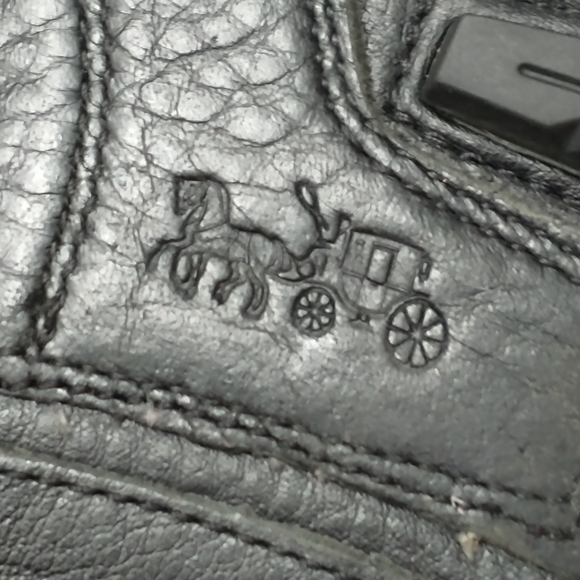 Coach Black Leather Women's Shoes - Picture 12 of 13